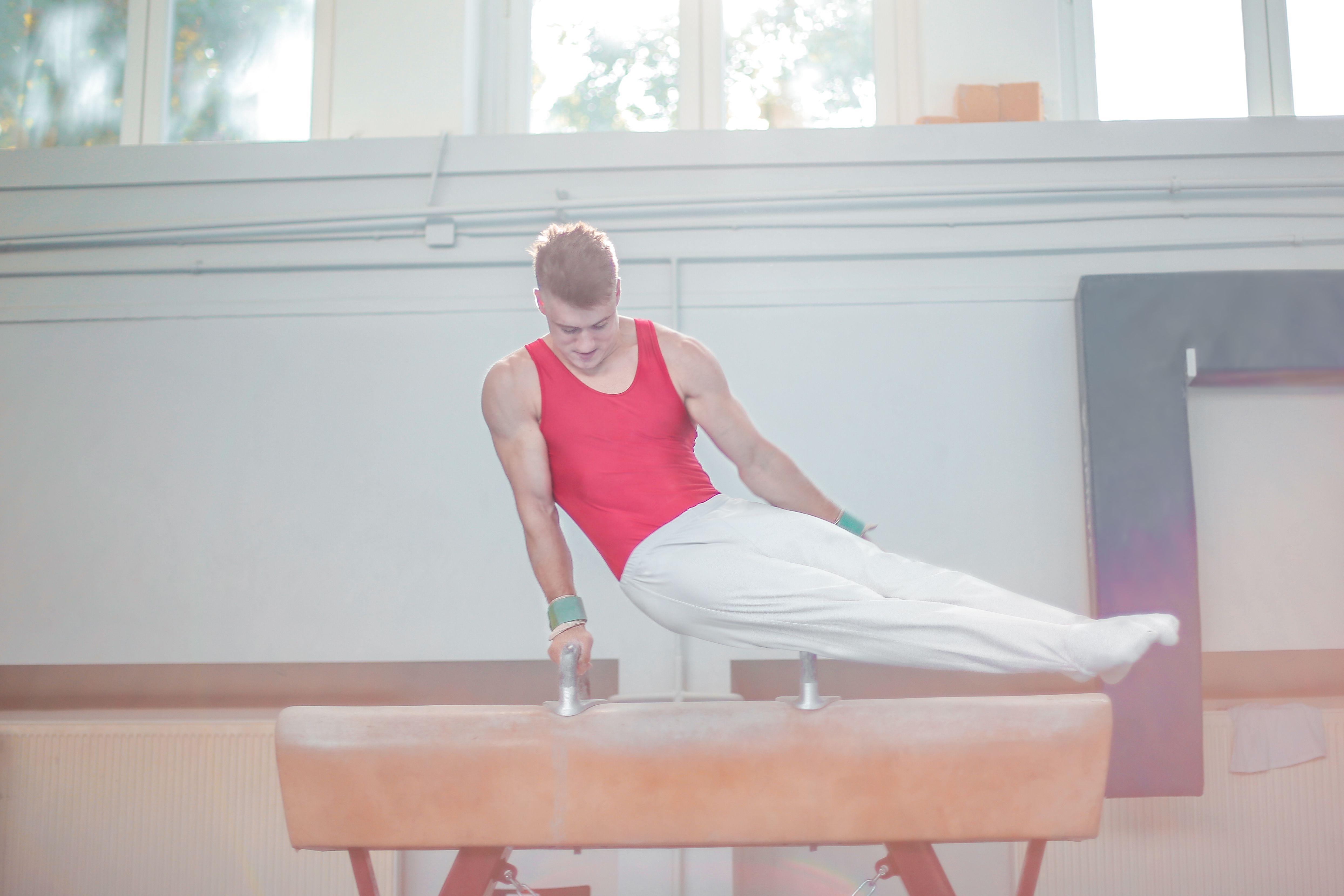 Beginner gymnastics class for children