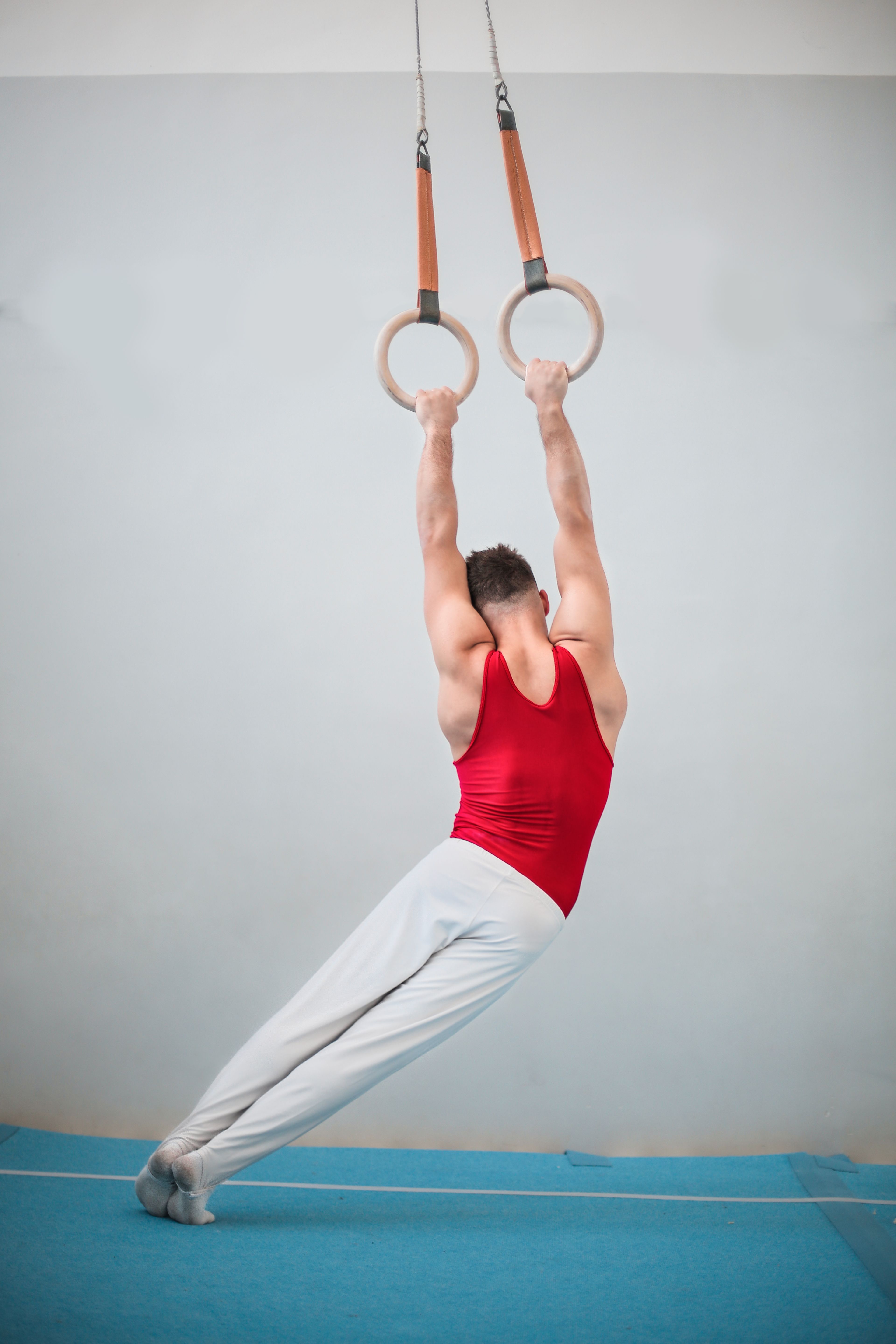 Children in gymnastics class